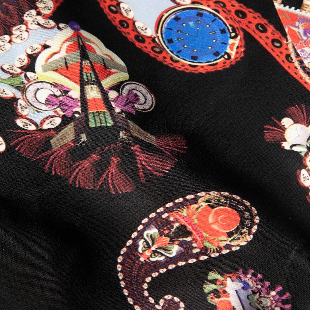 Mary Katrantzou Paisley Print Long Sleeve Dress Size S In Good Condition For Sale In London, GB
