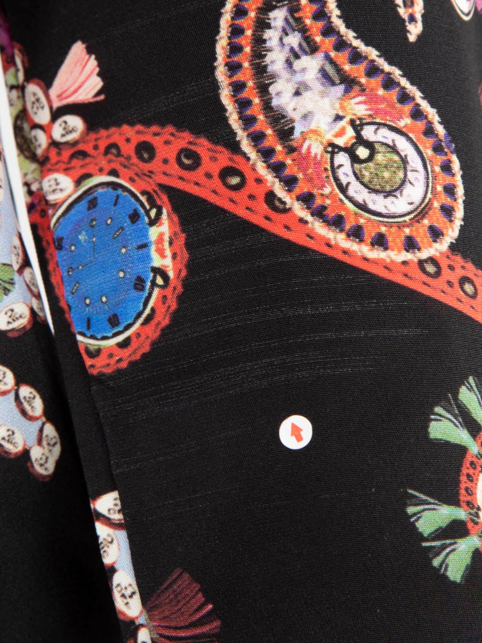 Mary Katrantzou Paisley Print Long Sleeve Dress Size S For Sale 3