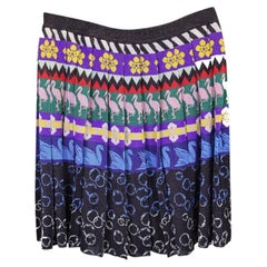 Jupe plissée Mary Katrantzou en viscose multicolore
