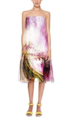 Mary Katrantzou Lila Underwood Varro Kleid UK 8 / US 4