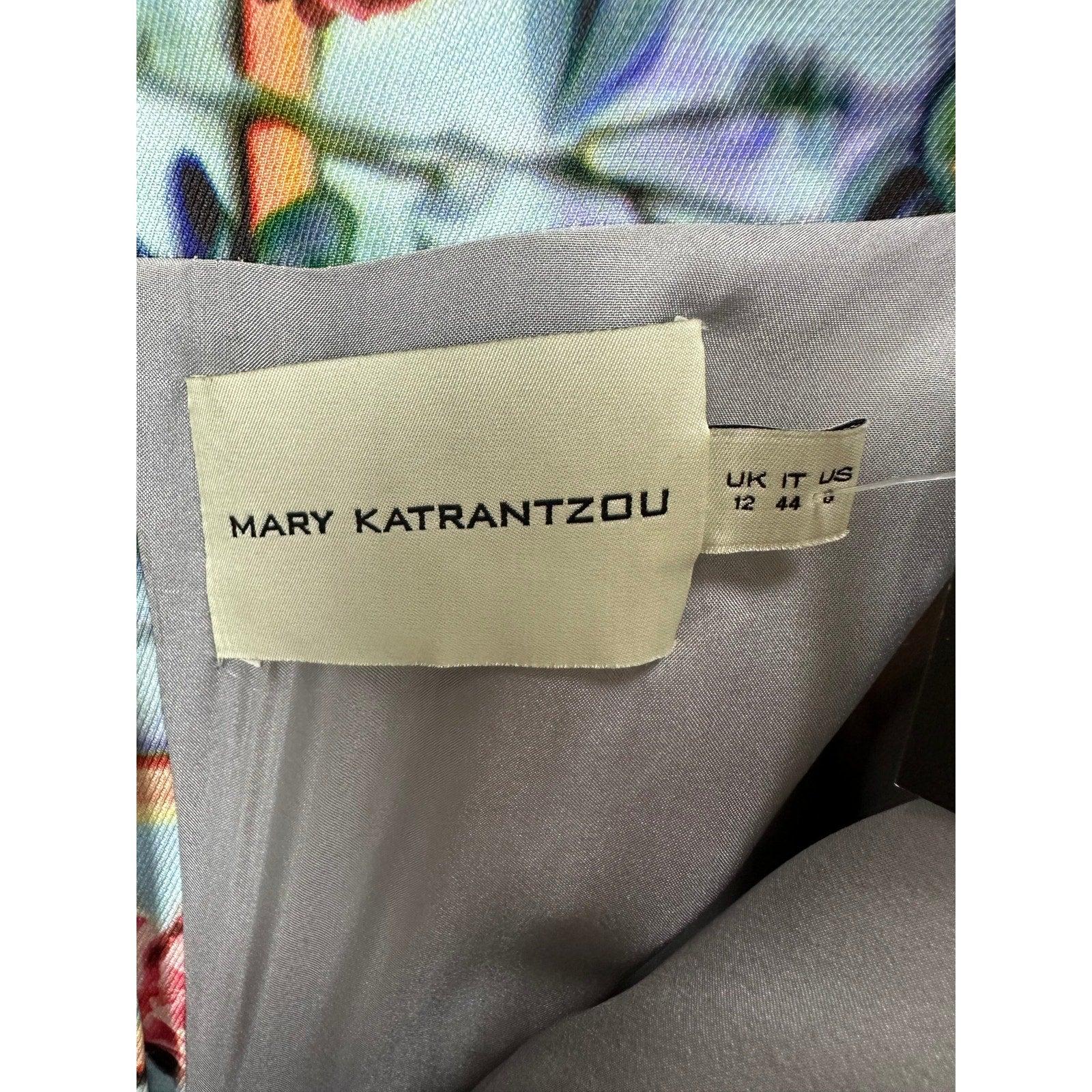 Mary Katrantzou Resort 2014 Trägerlos Floral Cocktailkleid Sz.44IT im Angebot 1