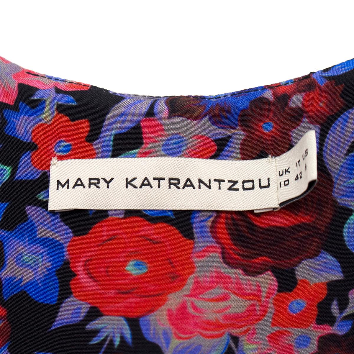 Women's Mary Katrantzou Silk Floral Print Cami Top US 6