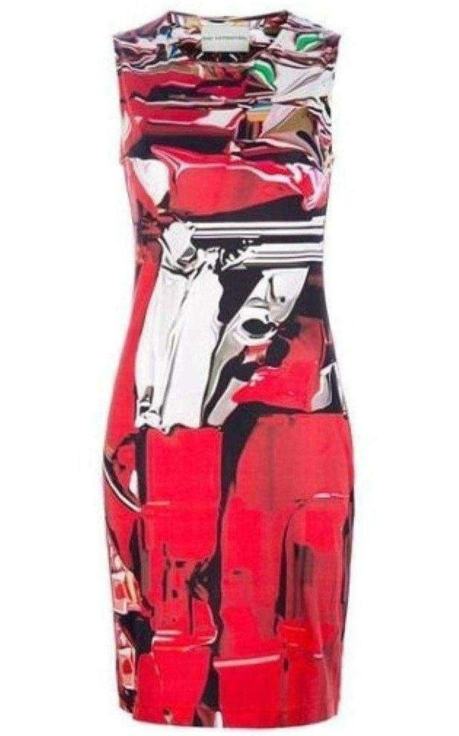 Mary Katrantzou Sleeveless Print Silk Dress S For Sale