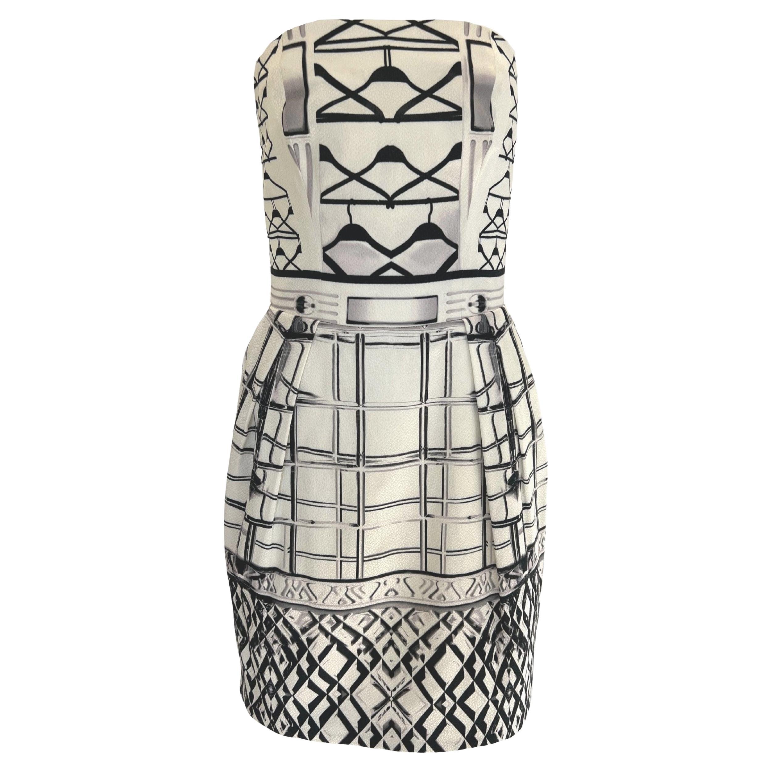 Mary Katrantzou Starbright Bustier Jacquard Dress UK 12 / US 8 in vendita