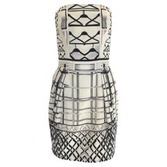 Mary Katrantzou Starbright Bustier Jacquard Robe UK 12 / US 8