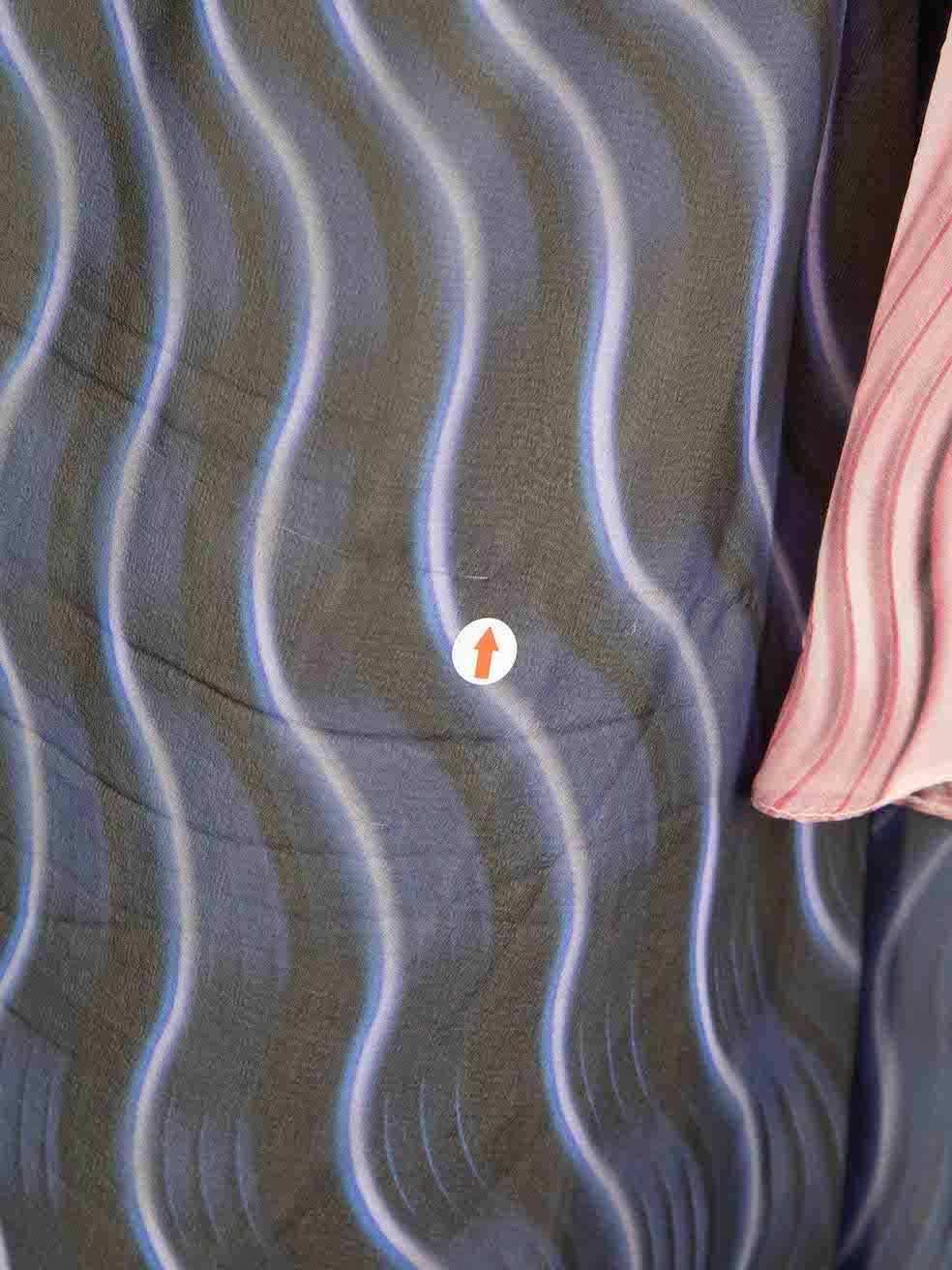 Mary Katrantzou Zweifarbiges Kleid mit abstraktem Muster Größe S Damen im Angebot