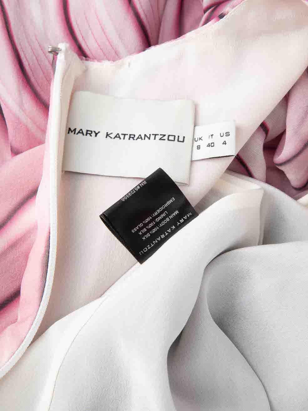 Mary Katrantzou - Vestito con motivo astratto bicolore - taglia S in vendita 1