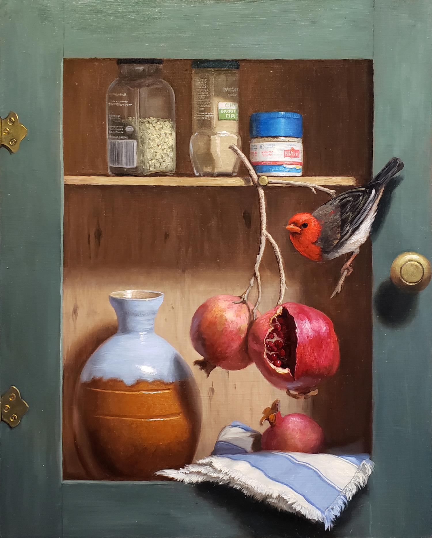 The Cabinet - Realist Painting by Mary Kay West