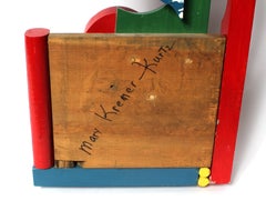 Mid Century Modern Vintage Assemblage Escultura de Pared Abstracta Artista Femenina