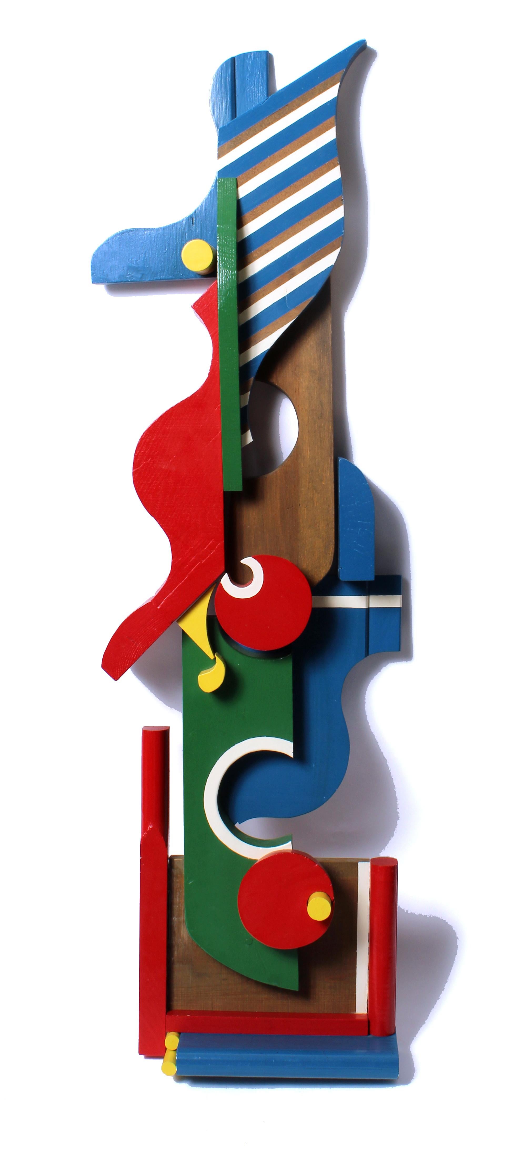 Scultura da parete astratta di assemblaggio vintage di metà secolo, artista femminile