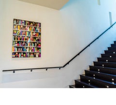 "Alphabet Bookshelf Fashion Legogh"  acrylic print mounted on metallic paper