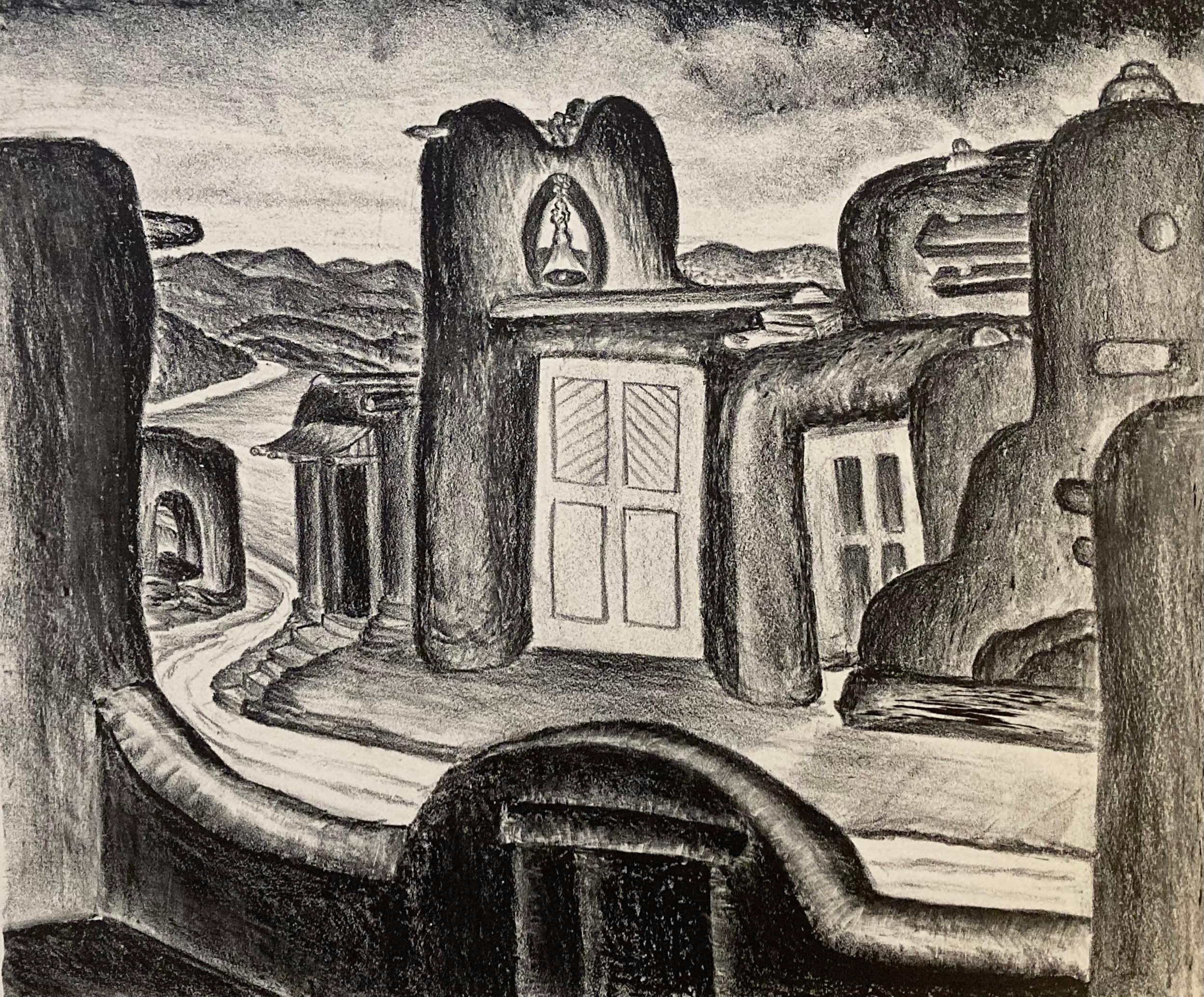 Mary Lightfoot, Escena callejera en Taos en venta 2