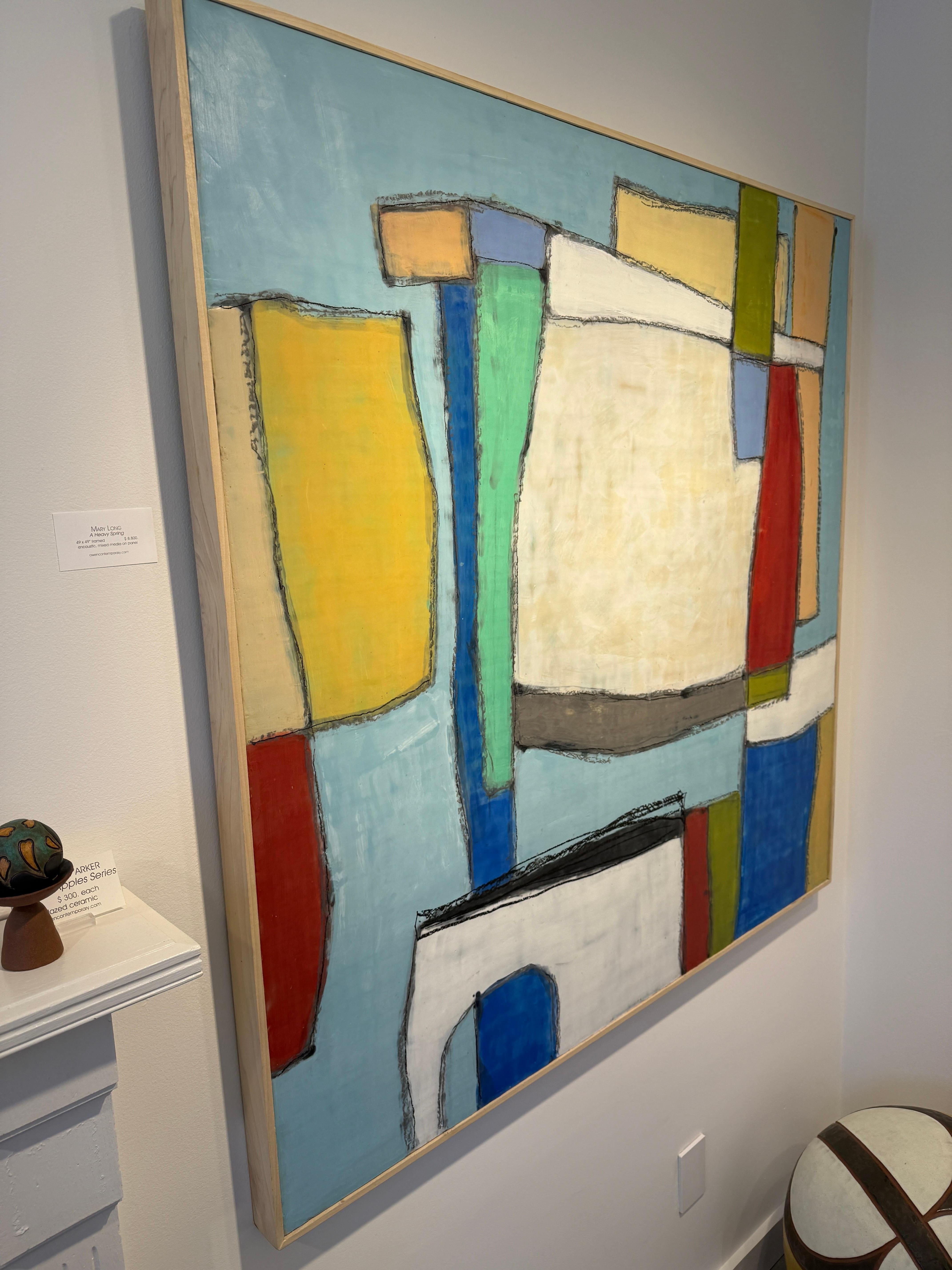 Una primavera pesante - Painting Astrattismo geometrico di Mary Long