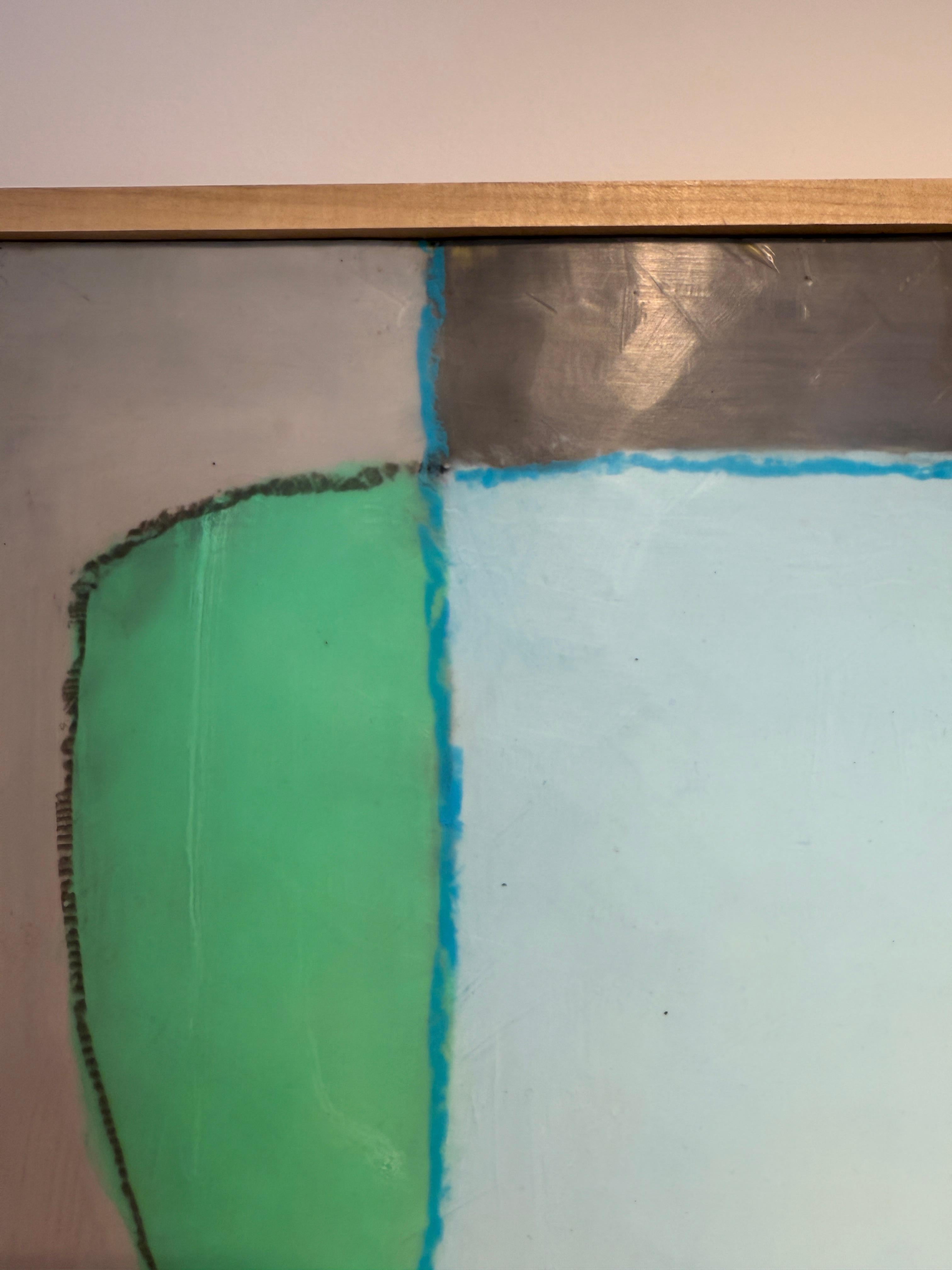 Pesciolino 1 - Abstract Painting Grigio di Mary Long