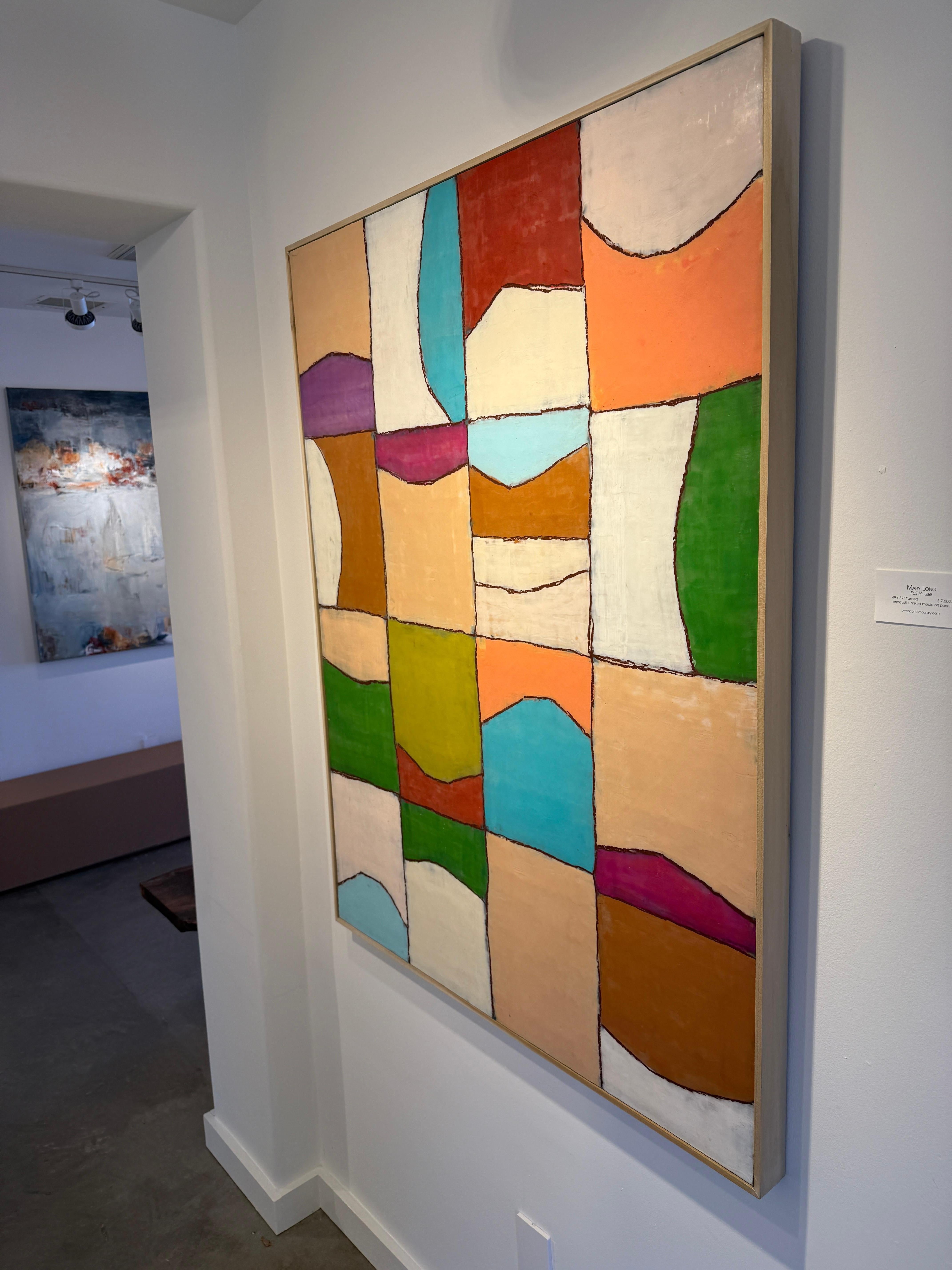 Full House - Painting Geométrico abstracto de Mary Long