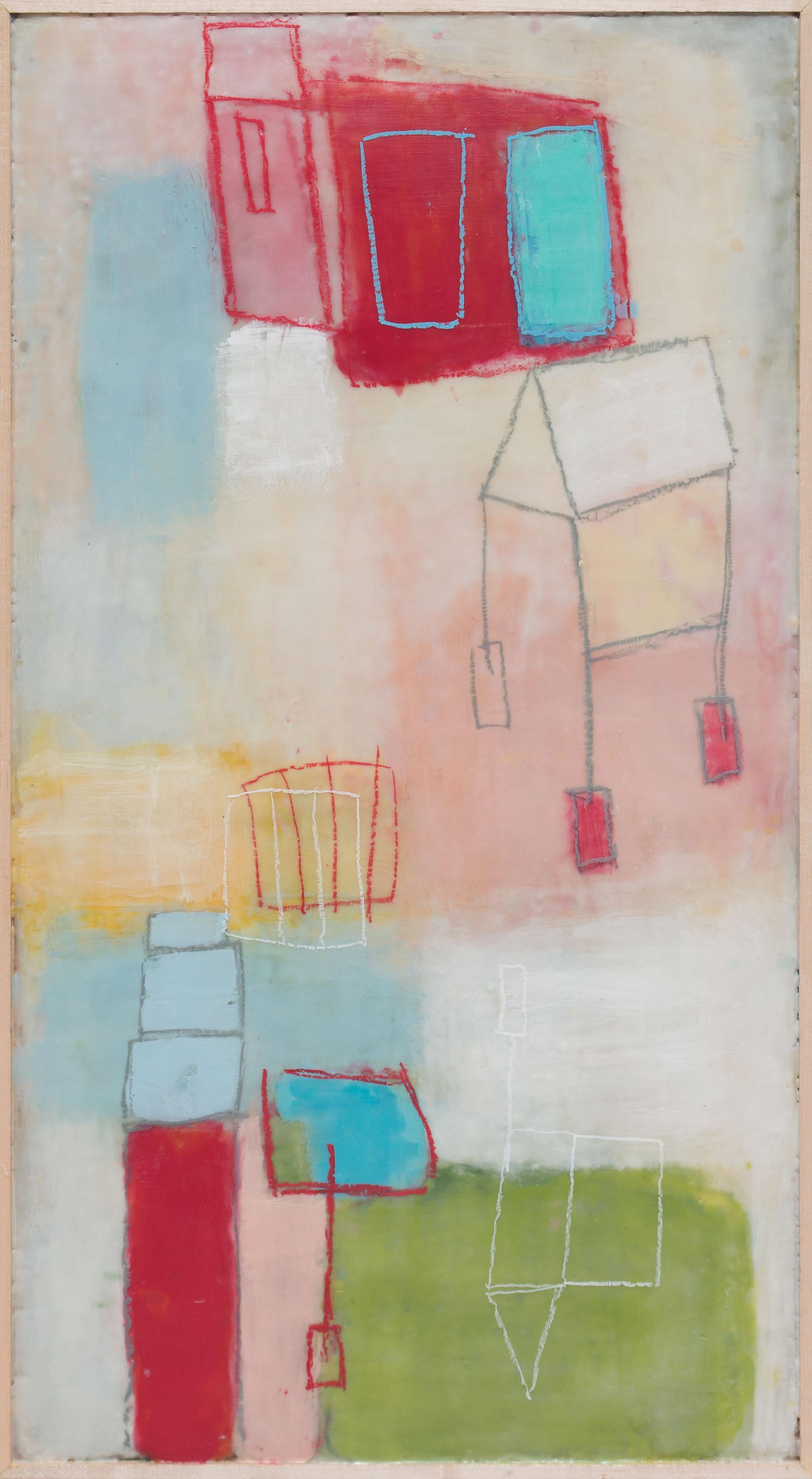 Mary Long Abstract Painting - Home 1