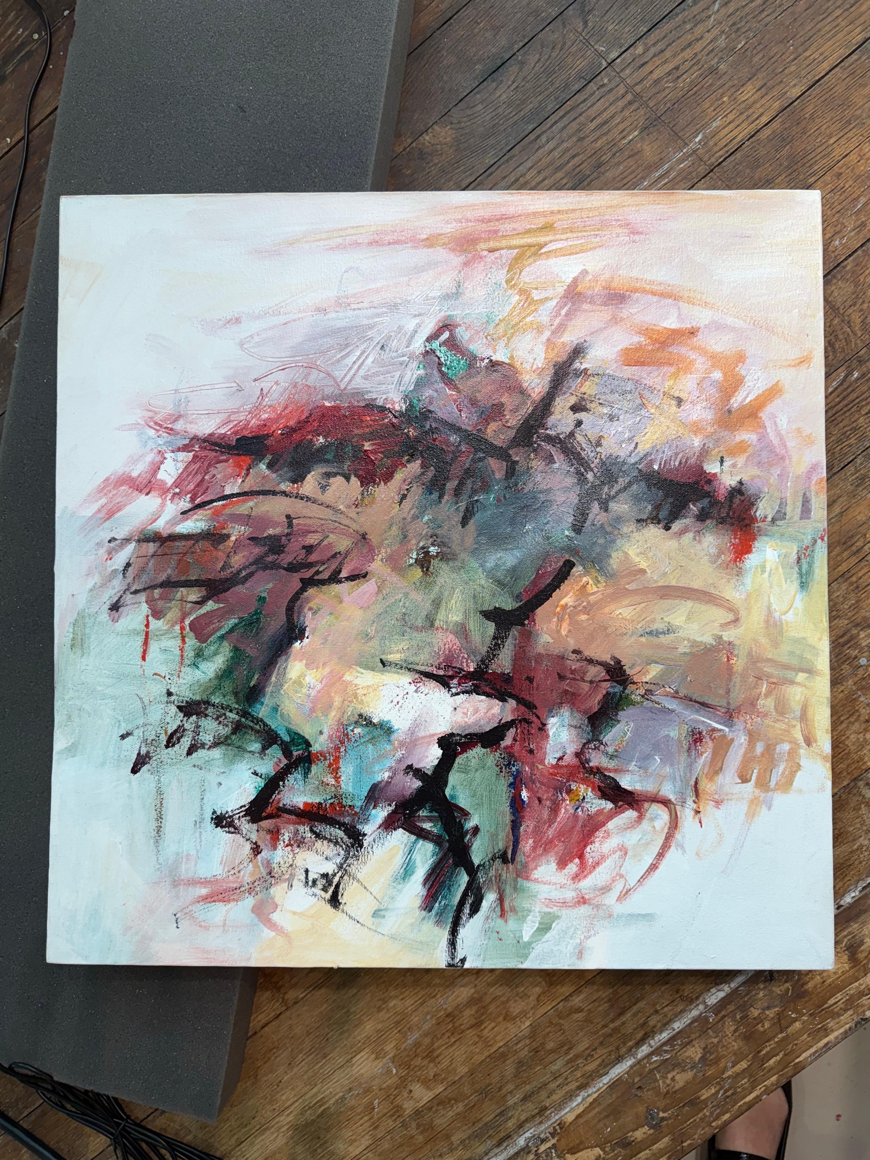 Acrylic on Canvas Titled “Been There Done That” - Painting by Mary Lou Siefker