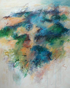 Acrylic Painting on Canvas Titled: Blue Crescendo  48 x 60