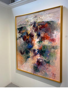 Pintura acrílica sobre lienzo titulada "Celebración IV"  48 x 60