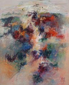 Pintura acrílica sobre lienzo titulada "Celebración IV" 48 x 60