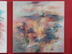 "Celebration in Violet" 40 x 40