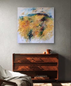 "Frenzy in Yellow" - Dipinto acrilico su tela (48 x 48)
