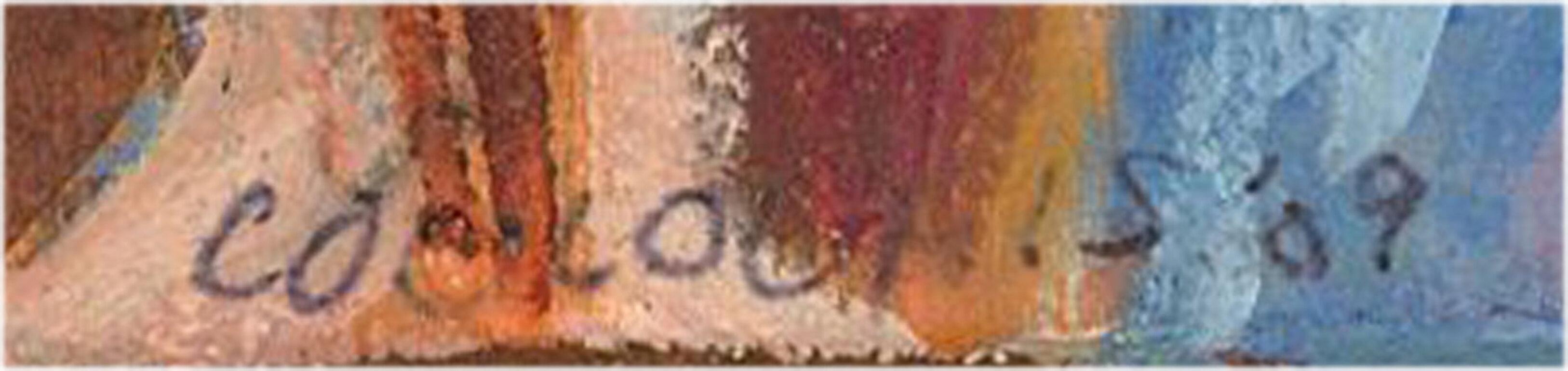 Mary Louise Coulouris (1939-2011) - Olio del XX secolo firmato e datato, Il vaso in vendita 3