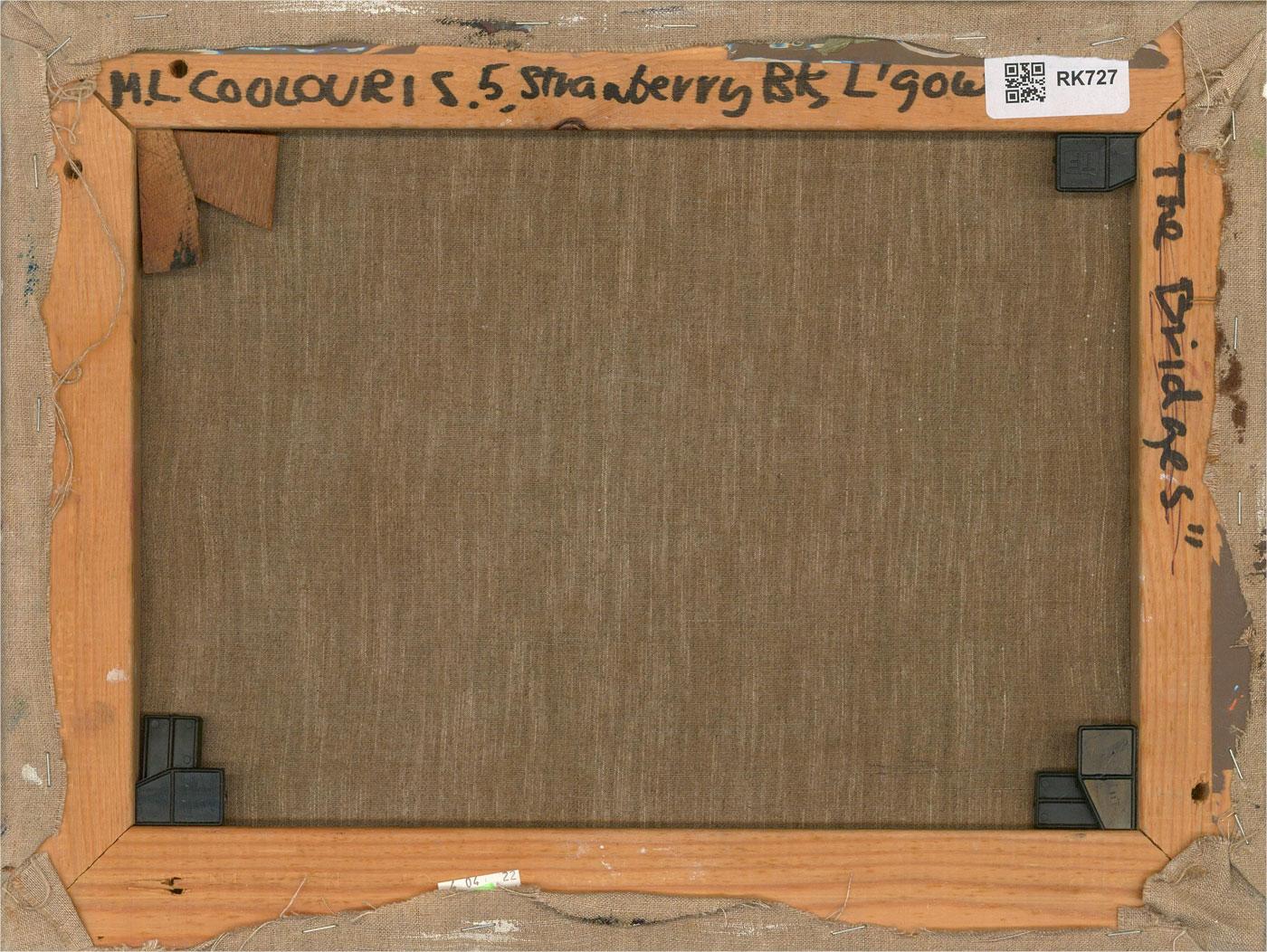 Mary Louise Coulouris (1939-2011) - Óleo firmado de mediados del siglo XX, El paseo del perro en venta 1