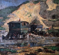 American Impressionist Female Artist Mary Fairchild Signed French Country