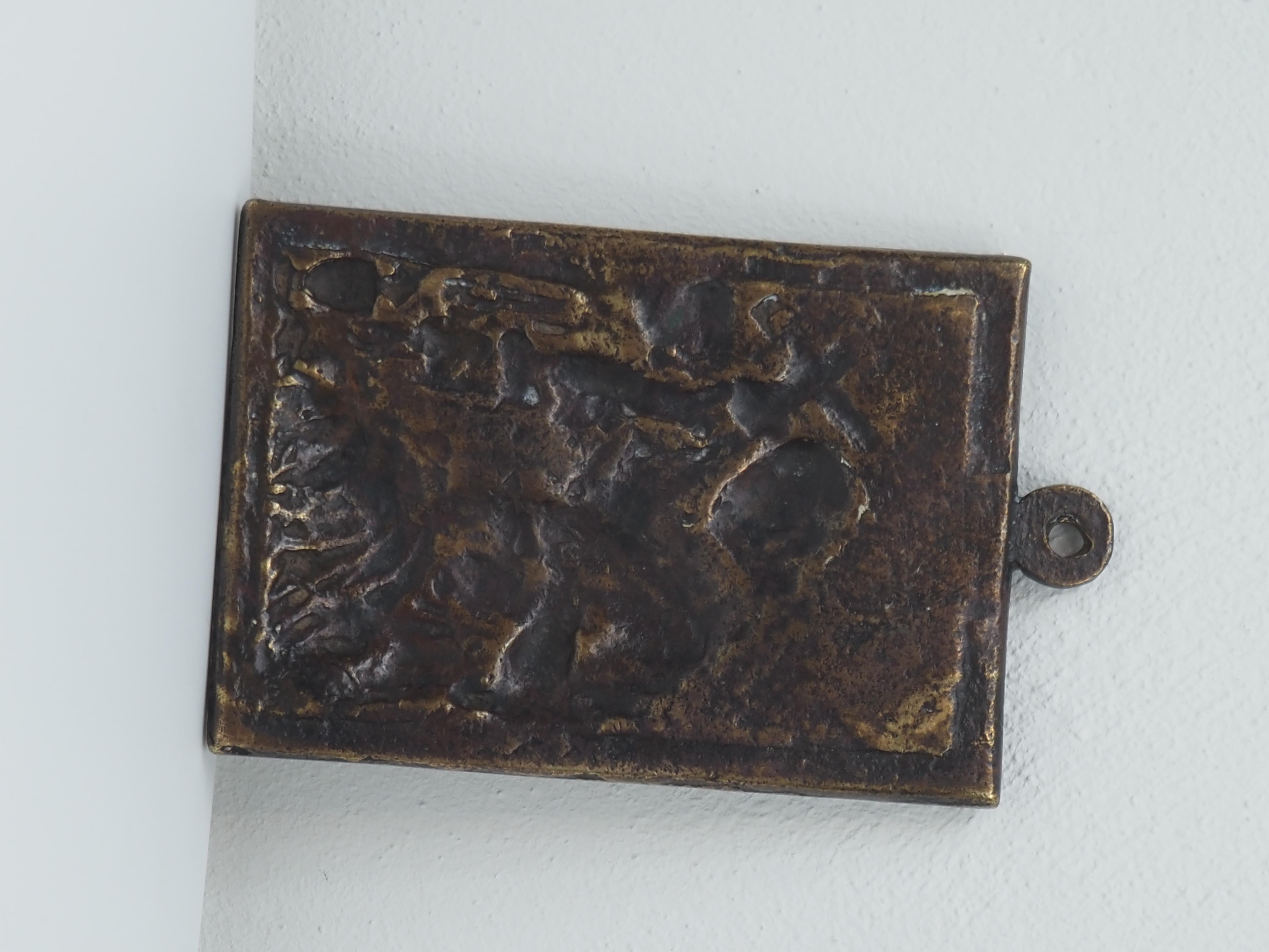 Mary Magdalene in Penitence, Cast bronze relief, 16th/17th century en vente 9