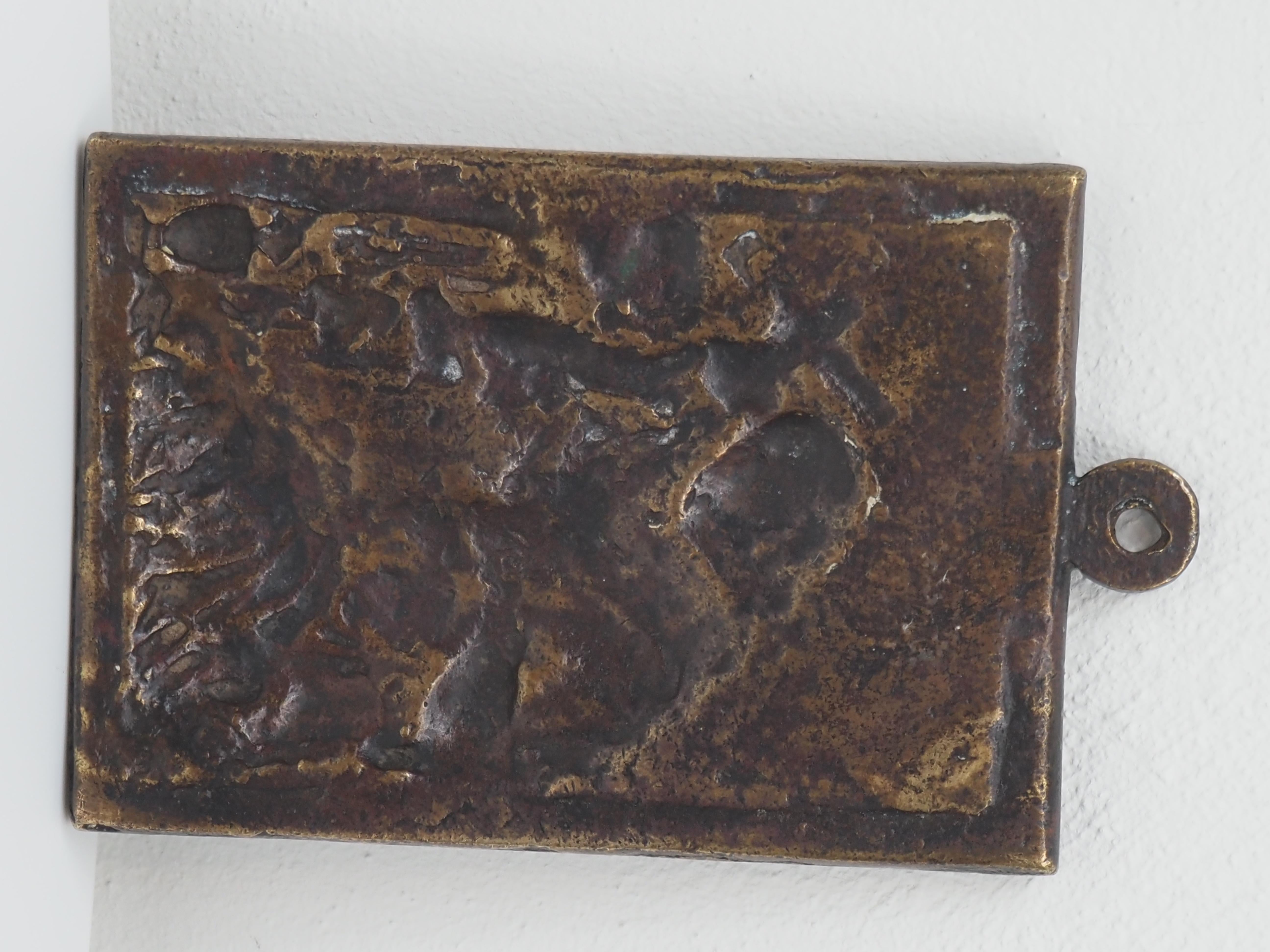 Mary Magdalene in Penitence, Cast bronze relief, 16th/17th century en vente 10