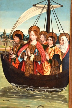 Mary Magdalene on her way to Marseille. Castilian school, 15th century.