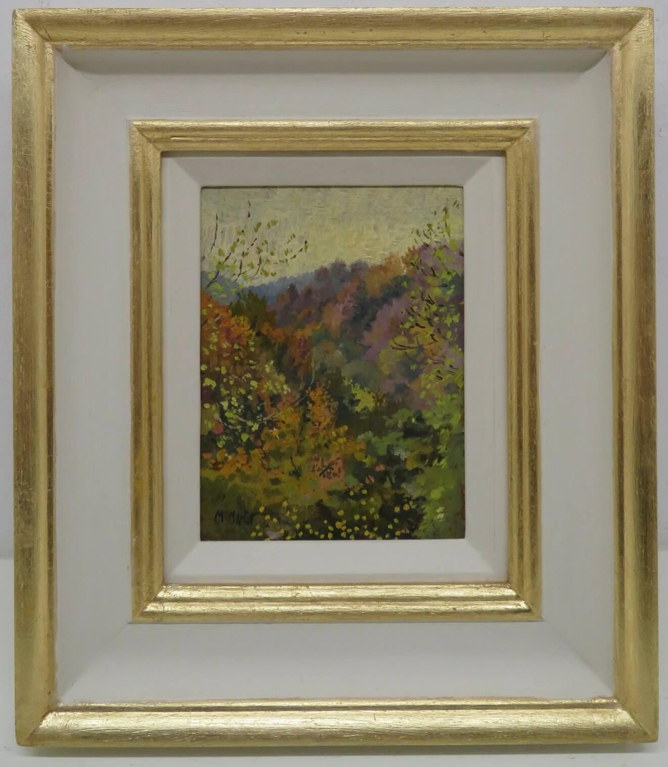 Mary Martin Landscape Painting - MARY MARTIN (1951-) BRITISH post impressionist OIL PAINTING Cornish Landscape 