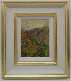 MARY MARTIN (1951-) BRITISH post impressionist OIL PAINTING Cornish Landscape 