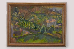 Mary Martin - Framed Cornish School Contemporary Oil, Summer Cottage