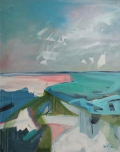 Abstract Escape, Mary McDonald, Original Painting, Coastal Landscape Artwork
