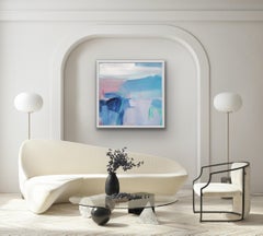 Towards Home, Semi-Abstract Scottish Landscape Painting, Bright Abstract Art