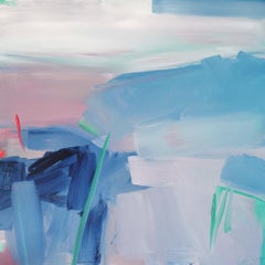 Towards Home, Semi-Abstract Scottish Landscape Painting, Bright Abstract Art