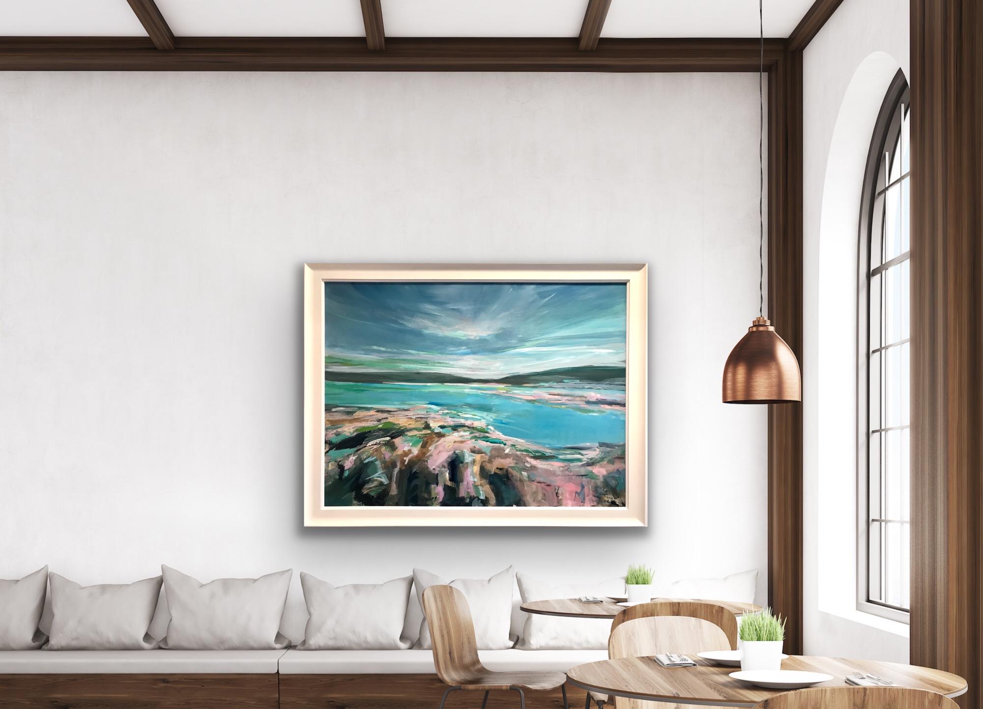 Whispering Sky, River Clyde, Scotland, Original painting, Seascape, Contemporary 6