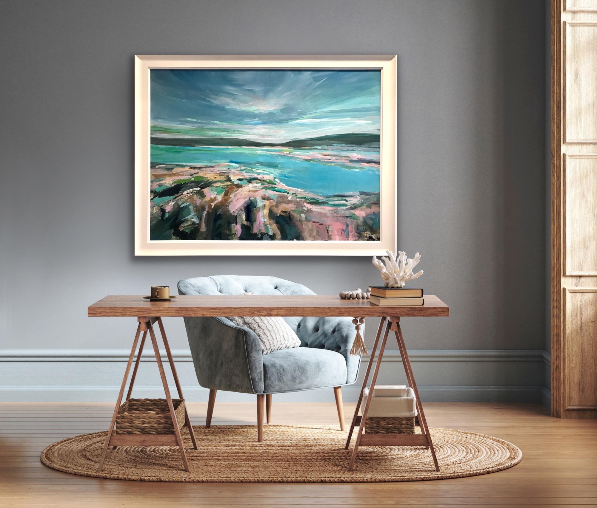 Whispering Sky, River Clyde, Scotland, Original painting, Seascape, Contemporary 7