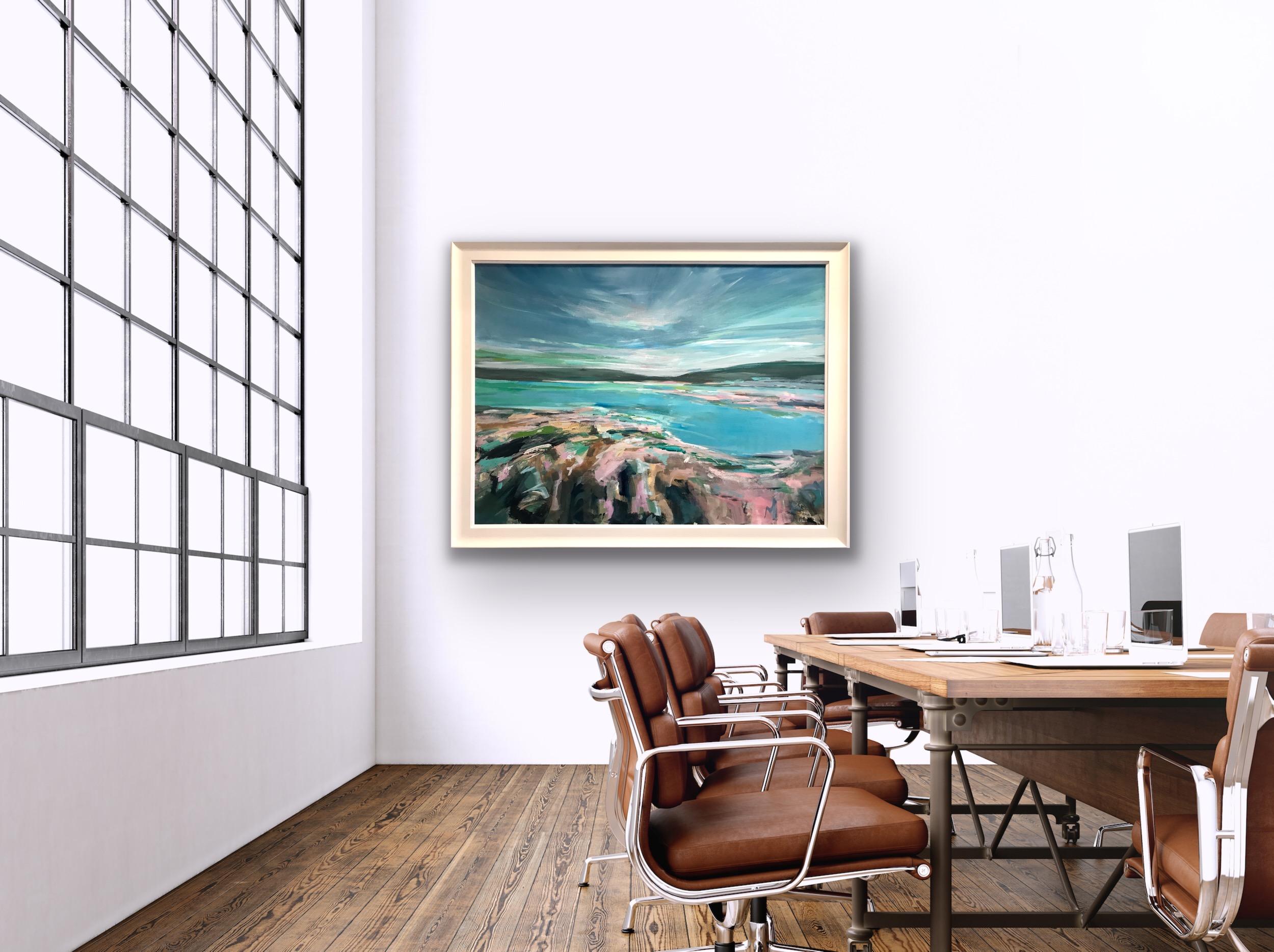 Whispering Sky, River Clyde, Scotland, Original painting, Seascape, Contemporary 9