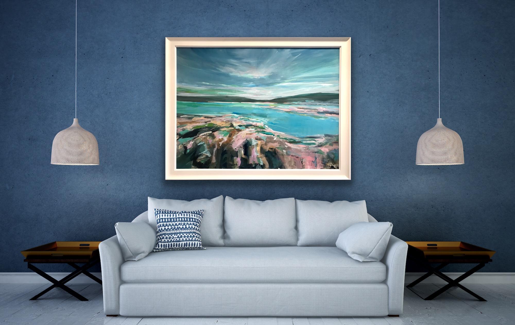 Whispering Sky, River Clyde, Scotland, Original painting, Seascape, Contemporary 10
