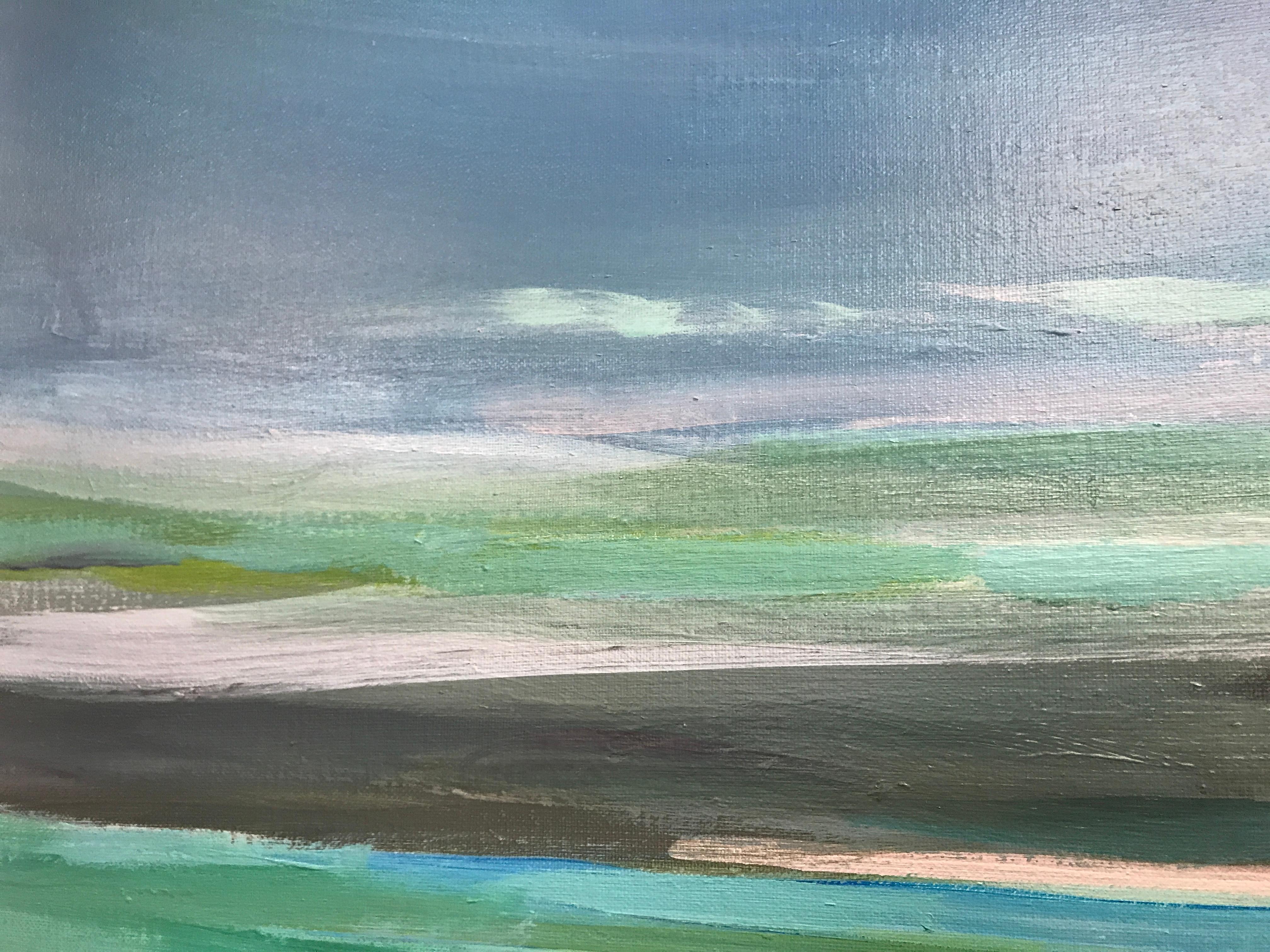 Whispering Sky, River Clyde, Scotland, Original painting, Seascape, Contemporary 13
