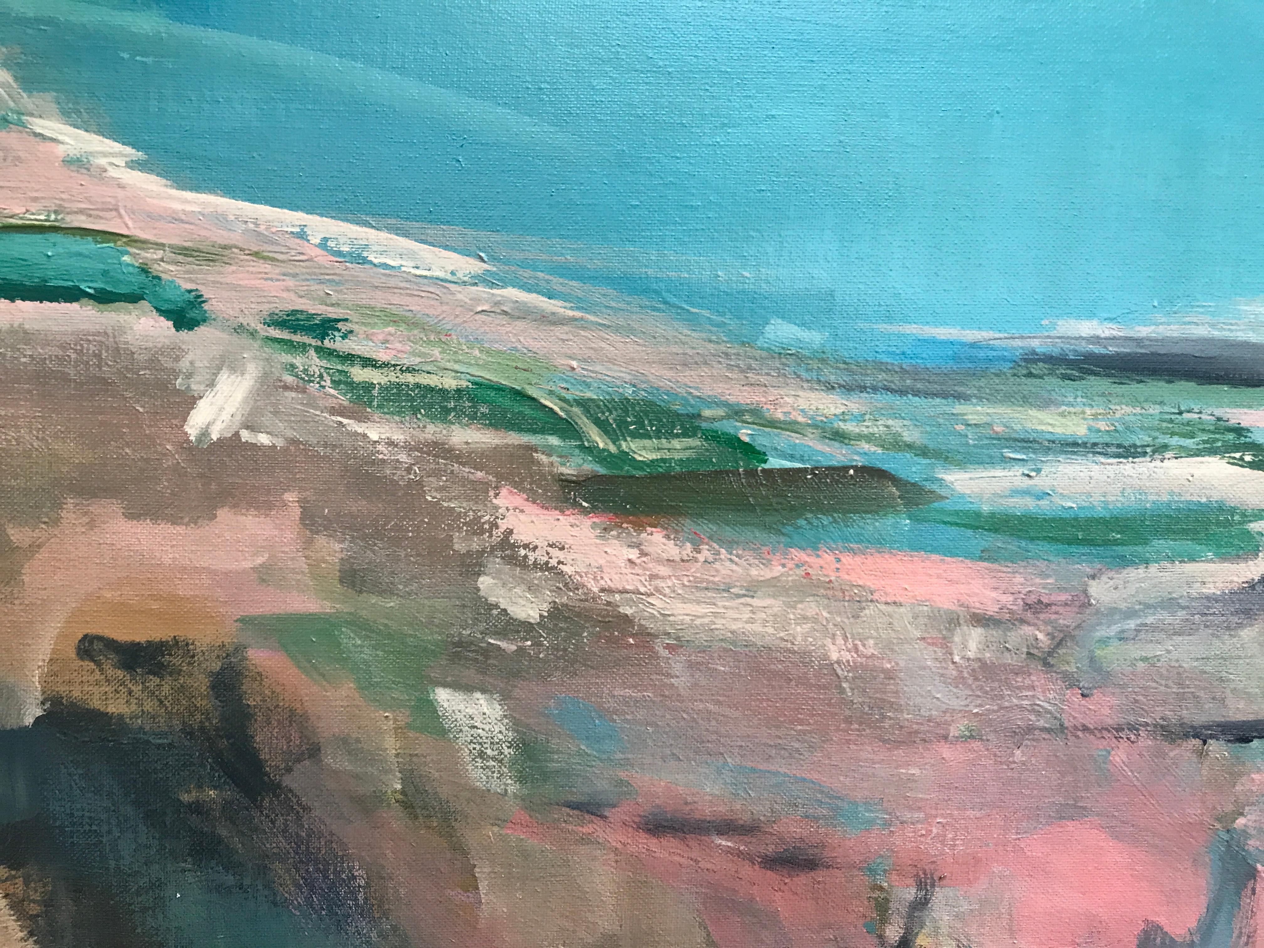 Whispering Sky, River Clyde, Scotland, Original painting, Seascape, Contemporary 4