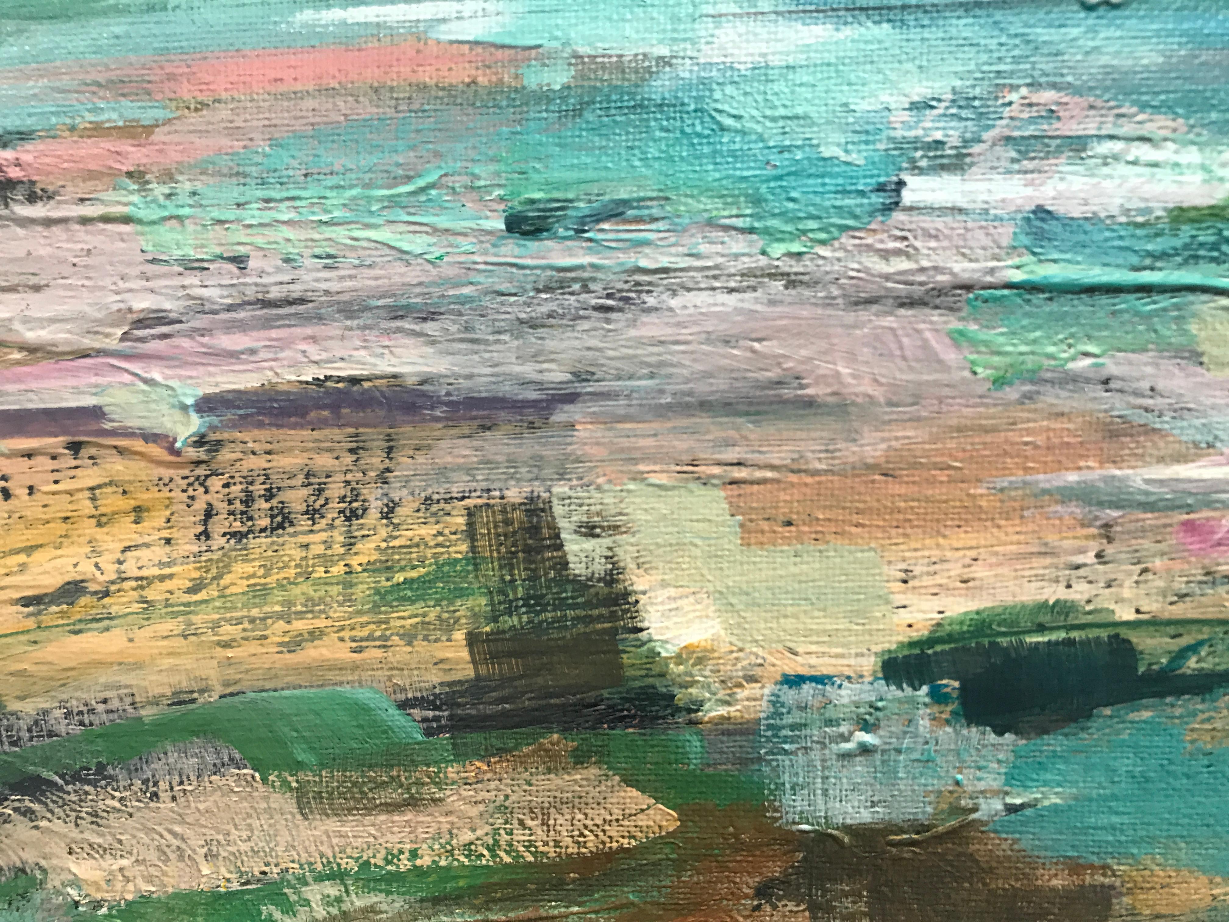 Whispering Sky, River Clyde, Scotland, Original painting, Seascape, Contemporary 5