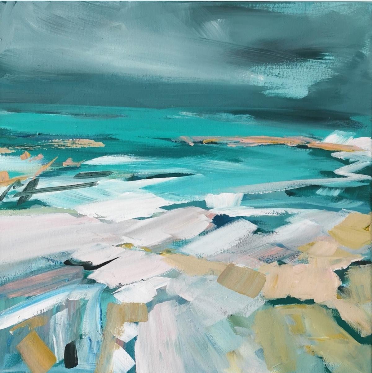 Mary McDonald Night Loch, Mary McDonald, Landscape art, Seascape and