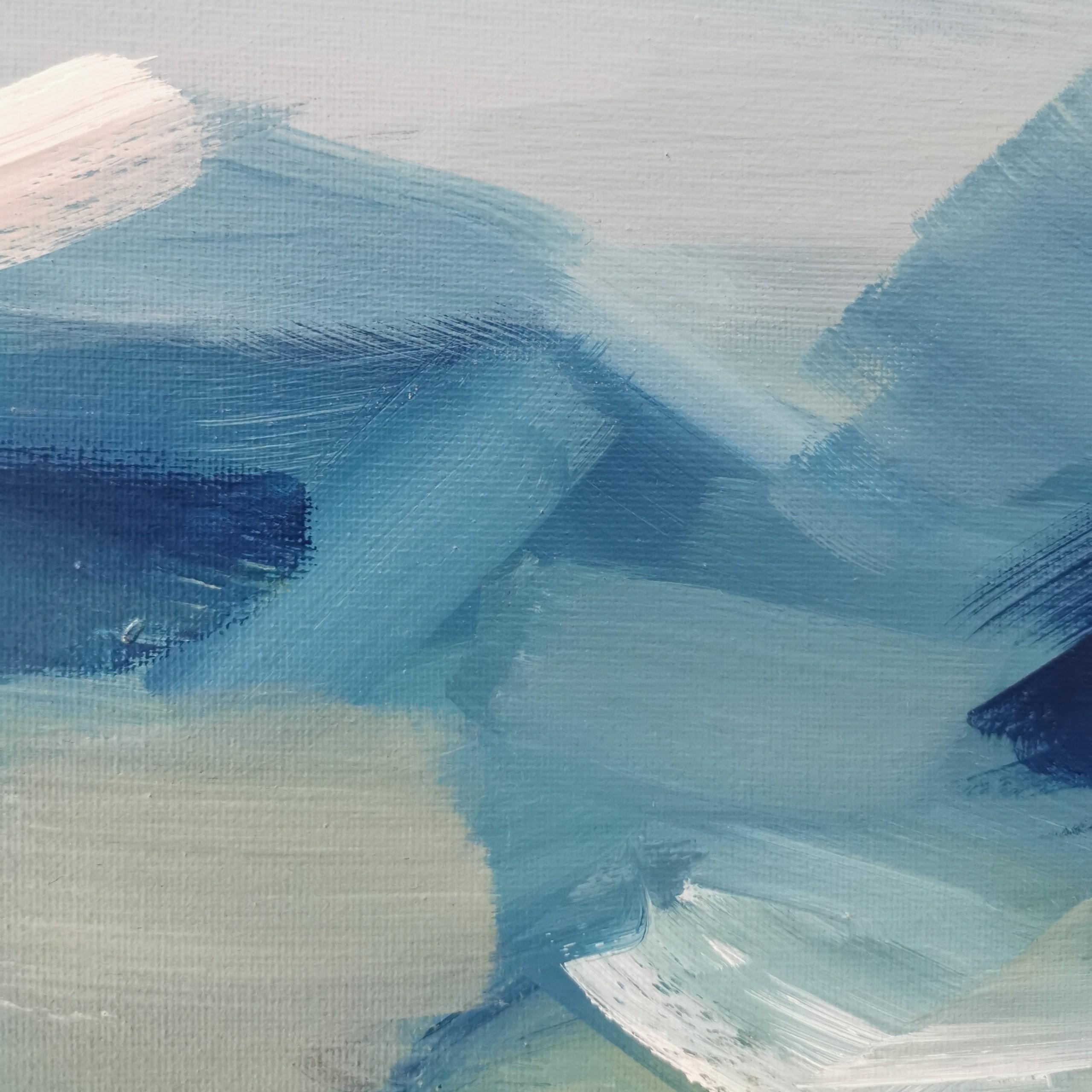 Mary McDonald Conic Hill Loch Lomond with Oil on Canvas Painting by