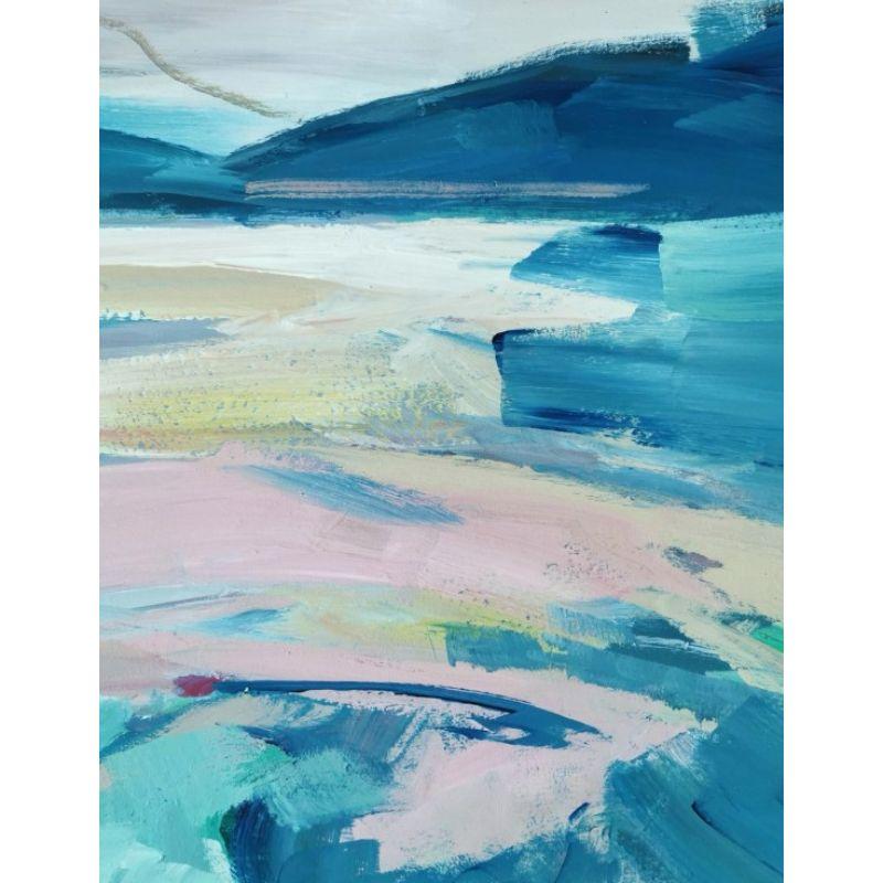 Peinture de paysage écossais semi-abstrait Loch Lomond « In My Free Time » (Dans mon temps libre) en vente 1