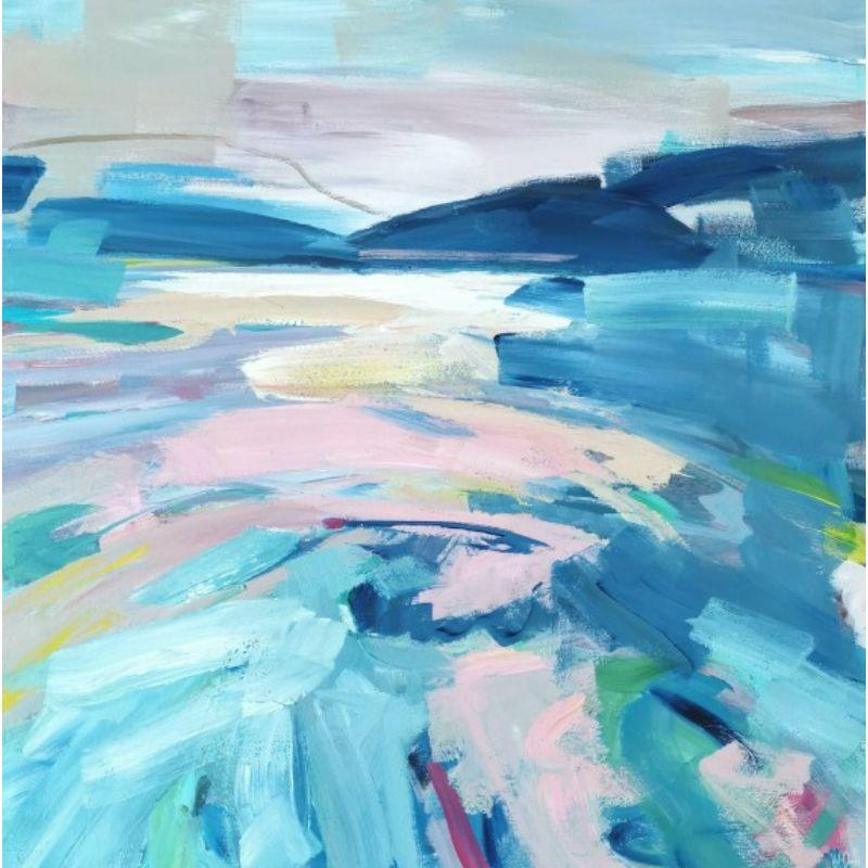Mary McDonld Landscape Painting - In My Free Time Loch Lomond Semi Abstract Scottish Landscape Waterscape Painting