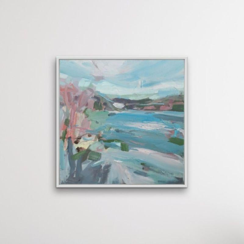 Swim Over With Me. Loch Goil by Mary McDonald [2022]

Painted from my studio which sits on Loch Goil. The loch can be very inviting and also a very social place throughout the year but particularly in the summer months. The canvas is framed in a